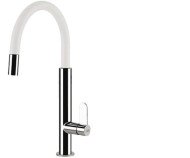 Змішувач для кухні Elleci Dove Plus White, одноважільний, хром-білий (DOVE PLUS WHITE 96)