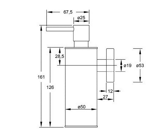 Дозатор для жидкого мыла Steinberg Serie 650 (650 8000)