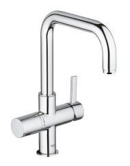 Змішувач для кухні Grohe Bi-Flow Blue, одноважільний, хром (31303000)