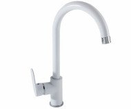 Змішувач для кухні Imprese Laska, одноважільний, білий (55040W)