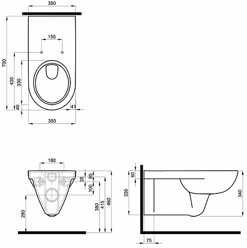 Унитаз подвесной Kolo Nova Pro Rimfree (M33520000)