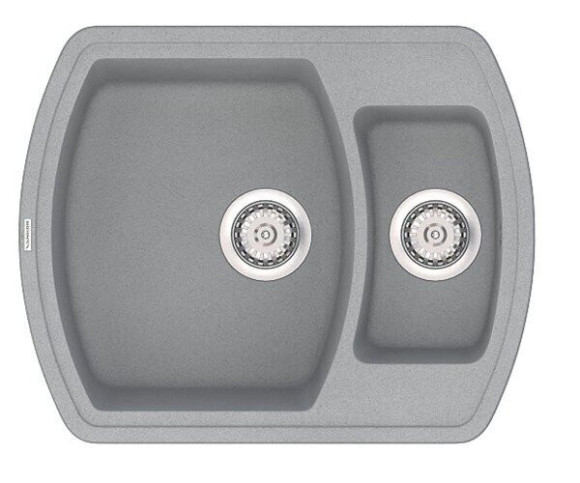 Кухонна мийка гранітна Vankor Norton, 63x51, сірий (NORTON NMP 03.63 GRAY)