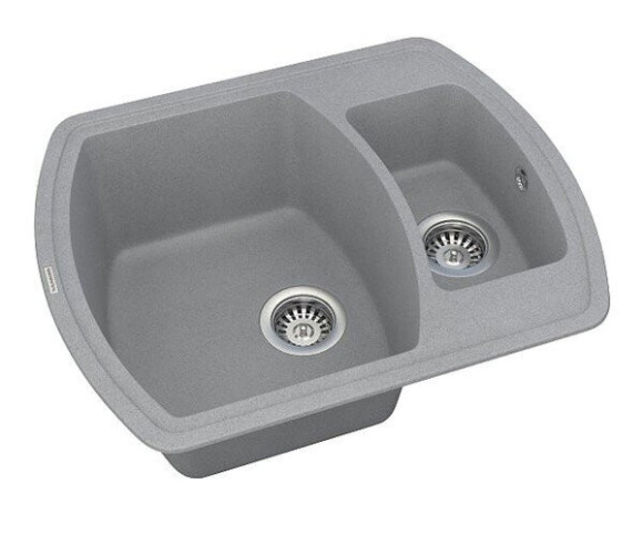Кухонна мийка гранітна Vankor Norton, 63x51, сірий (NORTON NMP 03.63 GRAY)