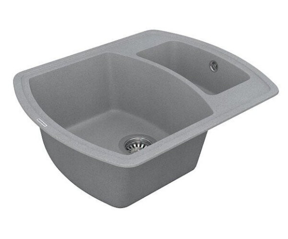 Кухонна мийка гранітна Vankor Norton, 63x51, сірий (NORTON NMP 03.63 GRAY)