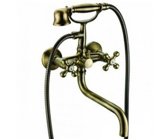 Смеситель для ванны Emmevi Deco Classic, двухвентильный, бронза (BR12011CC) Смеситель для ванны Emmevi Deco Classic, двухвентильный, бронза (BR12011CC)