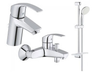 Комплект змішувачів 3 в 1 Grohe Eurosmart, хром (123238)