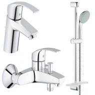 Комплект змішувачів 3 в 1 Grohe Eurosmart, хром (UA123238S0)