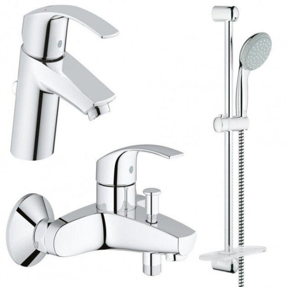 Комплект змішувачів 3 в 1 Grohe Eurosmart, хром (UA123238S0)