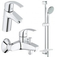 Комплект змішувачів 3 в 1 Grohe Eurosmart, хром (UA123238S0)