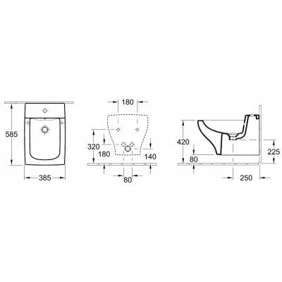 Биде подвесное Villeroy&Boch La Belle (542700R2)