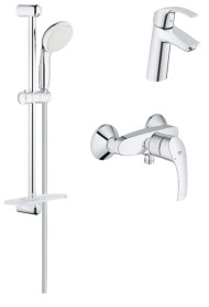 Комплект змішувачів 3 в 1 Grohe Eurosmart, хром (UA123244M0)