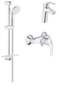 Комплект змішувачів 3 в 1 Grohe Eurosmart, хром (UA123244M0)
