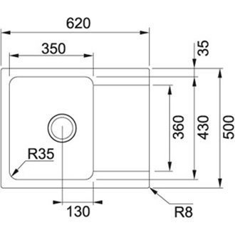 Кухонная мойка гранитная Franke OID 611, 62x50, сахара (114.0498.009) Кухонная мойка гранитная Franke OID 611, 62x50, сахара (114.0498.009)