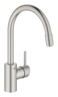 Змішувач для кухні Grohe Concetto New, одноважільний, сріблястий (32663DC3)