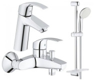 Комплект змішувачів 3 в 1 Grohe Eurosmart, хром (UA123246M0)
