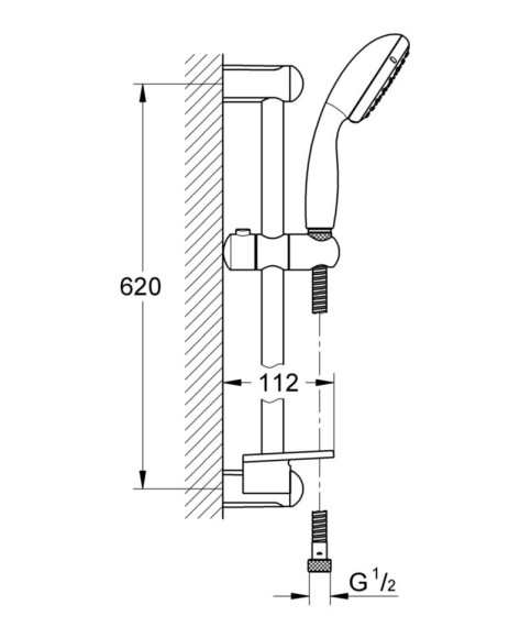 Комплект змішувачів 3 в 1 Grohe Eurosmart, хром (UA123246M0)