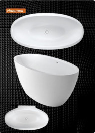 Ванна зі штучного каменю Balteco Flo, 169х84 (FLO)