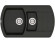 Кухонна мийка гранітна Vankor Norton, 86x51, чорний (NORTON NMP 04.86 BLACK)