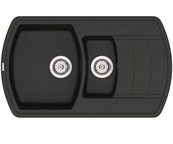 Кухонна мийка гранітна Vankor Norton, 86x51, чорний (NORTON NMP 04.86 BLACK)