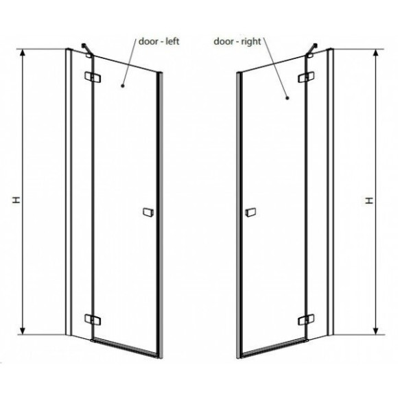 Душевые двери Radaway Fuenta New DWJ 90L, левые (384013-01-01L)
