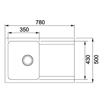 Кухонна мийка гранітна Franke OID 611, 78x50, білий (114.0498.010)