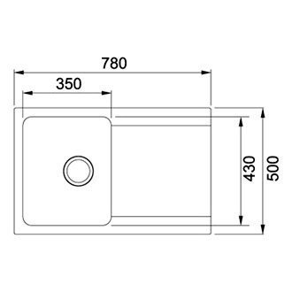 Кухонная мойка гранитная Franke OID 611, 78x50, белый (114.0498.010)