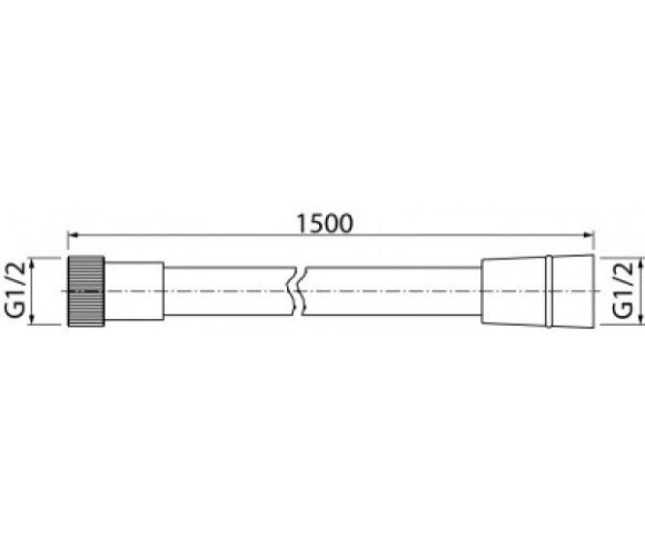 Душевой шланг Valvex Silver, 150 (2501400)