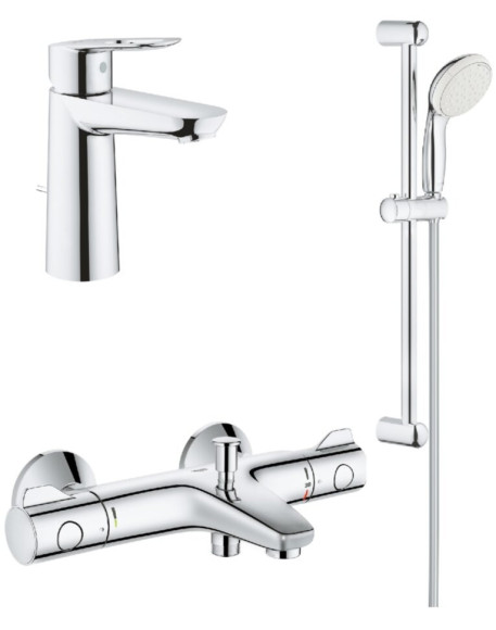 Комплект смесителей 3 в 1 Grohe Grohtherm 800, хром (UA34550TM0)