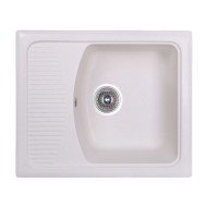 Кухонная мойка гранитная Cosh, 58x49, белый (COSH5850K203)