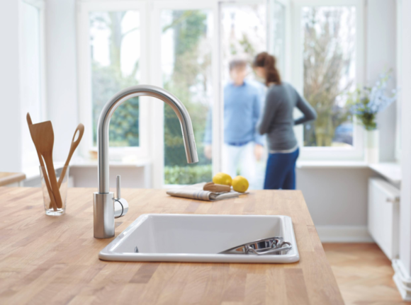 Смеситель для кухни Grohe Concetto, однорычажный, серебристый (31483DC2)