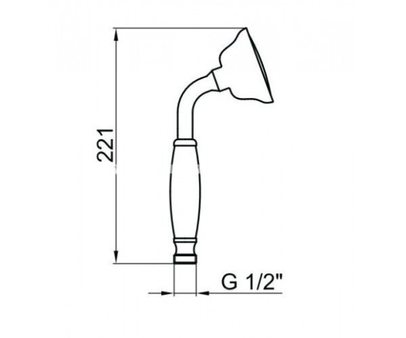 Ручной душ Webert Antic (AC0428.010)