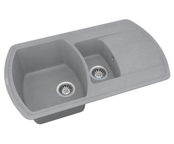 Кухонна мийка гранітна Vankor Norton, 86x51, сірий (NORTON NMP 04.86 GRAY)