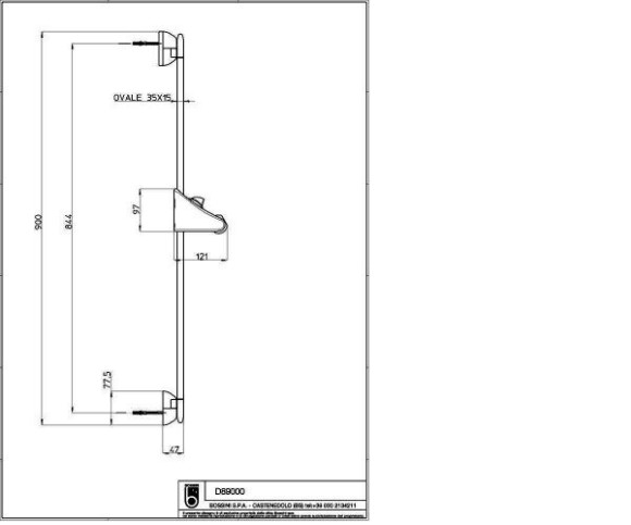 Душова стійка Bossini Astra (D89000A)