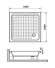 Душовий піддон Eger SMC, 100x100 (599-1010S)