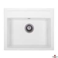 Кухонная мойка гранитная Granado Lerida, 56x51, белый (LERIDA-0405)