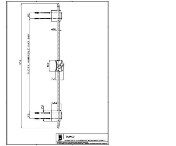 Душова стійка Bossini Oval (D96000C)
