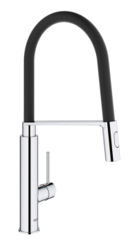 Змішувач для кухні Grohe Concetto, одноважільний, чорний (31491000)
