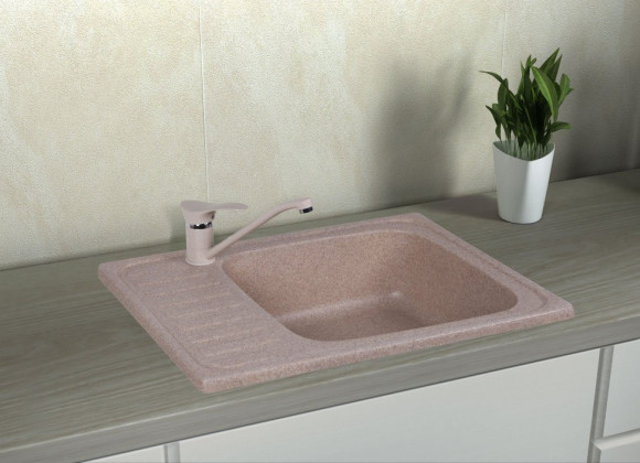 Кухонная мойка гранитная Cosh, 63x48, коричневый (COSH6449K806)