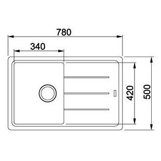Кухонная мойка гранитная Franke BFG 611, 78x50, белый (114.0258.042)