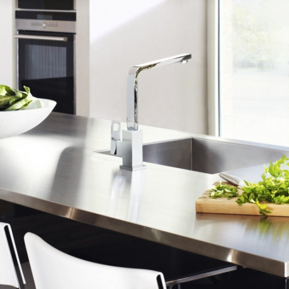 Змішувач для кухні Grohe Eurocube, одноважільний, хром (31255000)
