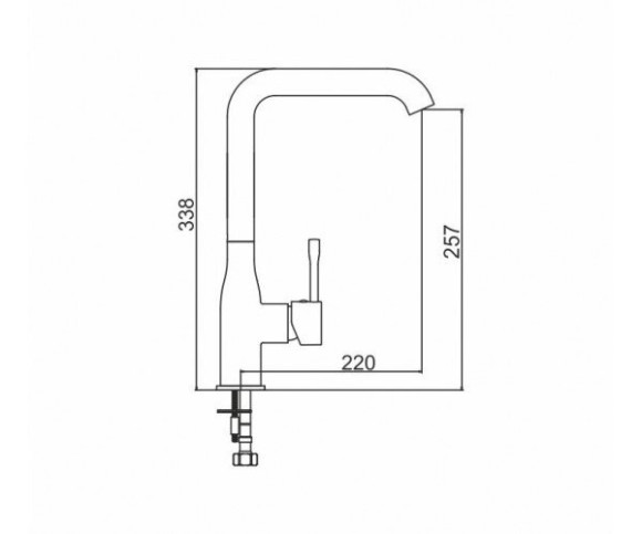 Змішувач для кухні Interline Loft New White, одноважільний, білий (LOFT NEW WHITE) Змішувач для кухні Interline Loft New White, одноважільний, білий (LOFT NEW WHITE)