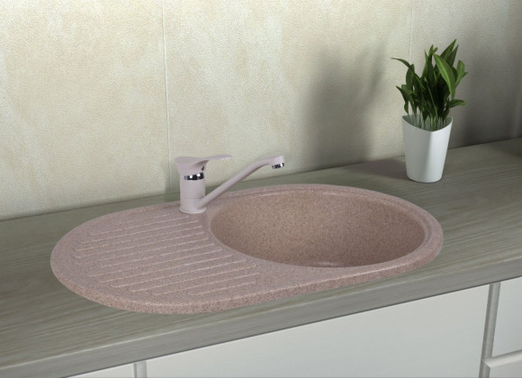 Кухонная мойка гранитная Cosh, 73x46, коричневый (COSH7446K806)