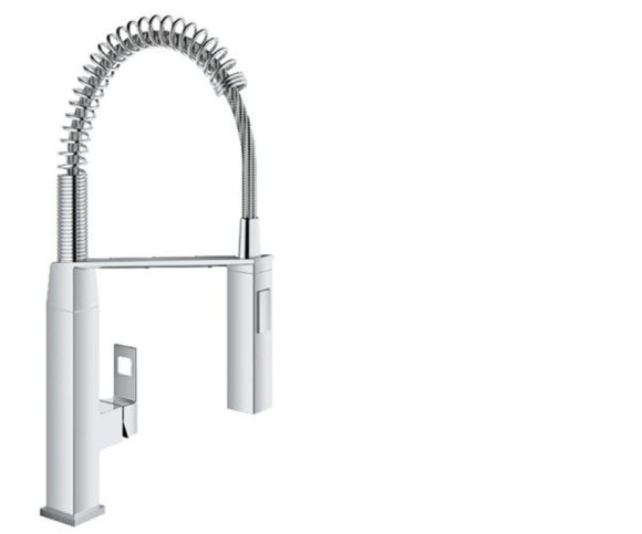Змішувач для кухні Grohe Eurocube, одноважільний, хром (31395000)