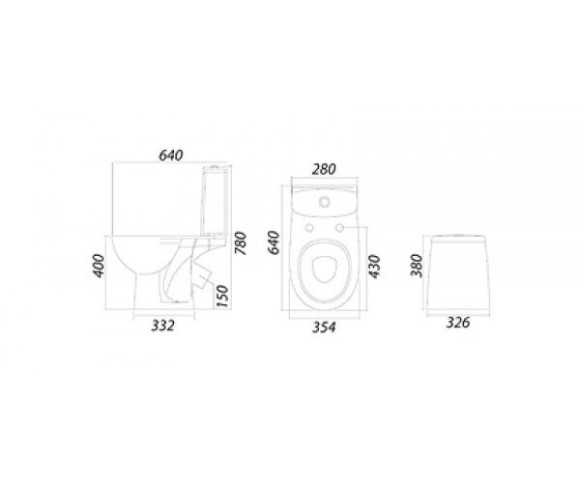 Унитаз компакт Colombo Accent Basic (S12840500)