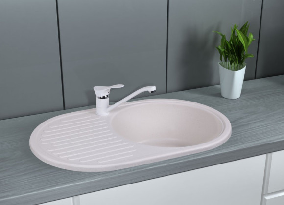 Кухонная мойка гранитная Cosh, 73x46, белый (COSH7446K203)