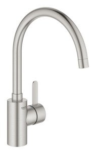 Змішувач для кухні Grohe Eurosmart Cosmopolitan, одноважільний, сріблястий (32843DC2)
