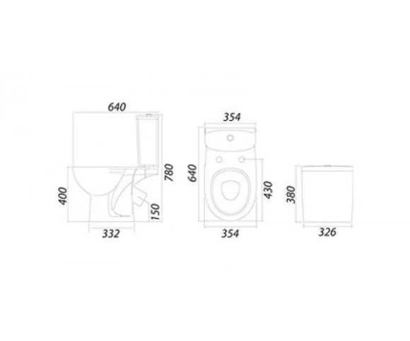 Унитаз компакт Colombo Accent Basic (S12940500)