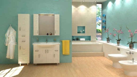 Зеркальный шкаф Aqua Rodos Ассоль 100, 100x87 (АР000000897)