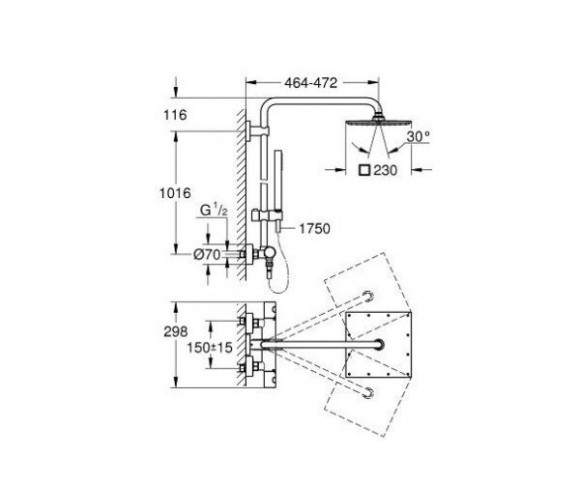 Душова система Grohe Euphoria (26187000)