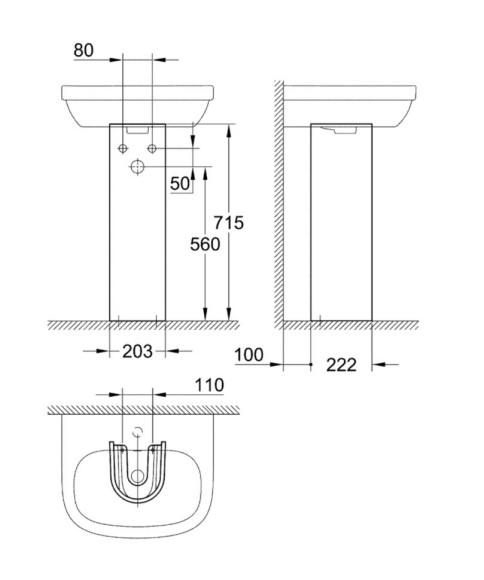 П'єдестал Grohe Euro Ceramic (39202000)